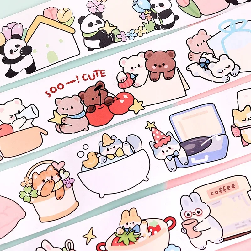 Writable Tape Soft Cute Animals Diy Memo Message Collage