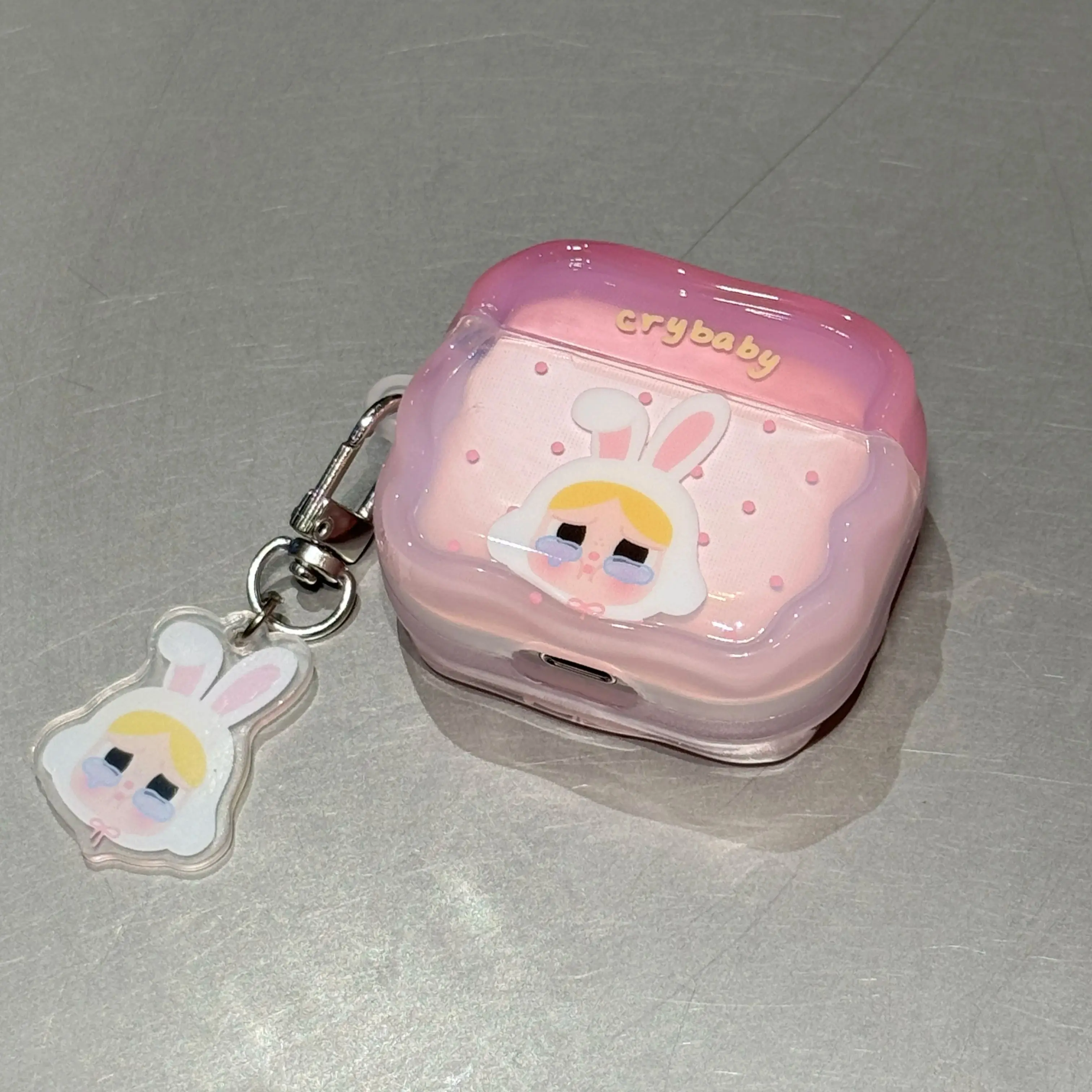 

Funny Cry Girls Earphone shockproof Fundas for Apple Airpods Pro3 Pro 2 Airpods 4 3 2 Cover with charm cute Headphone case cover