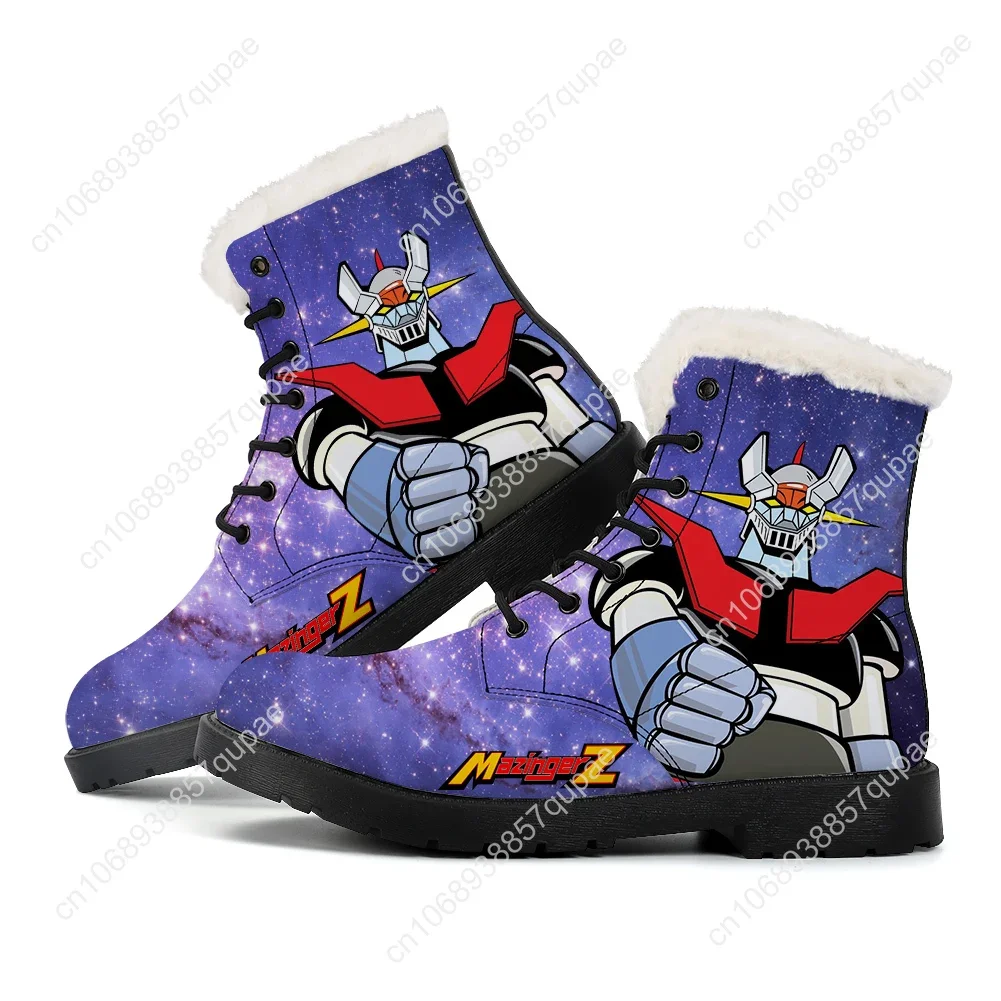 Mazinger Z Flat Boots Cartoon Anime Lovely Men Women Teenager Shoes Casual Outdoor Footwear High Quality Couple Customized Shoe 2