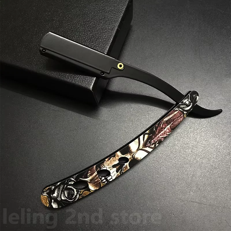 ماكينة حلاقة يدوية للرجال ، من الستانليس ستيل ، ماكينة حلاقة قابلة للطي ، حافة مستقيمة ، بيع بالجملة #2