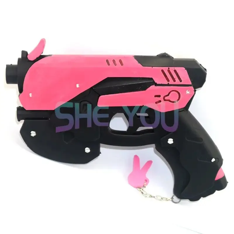 Anime Game OW Cosplay Props D.va Cosplay Accessories DVA Cosplay Prop PVC Toy Pistol Cap Gun Weapons 27cm * 19cm