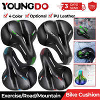 YOUNGDO Comfortable Bicycle Saddle PU Leather Gel for MTB Mountain Road Bike Men Women Professional New Bike Cushion Accessories