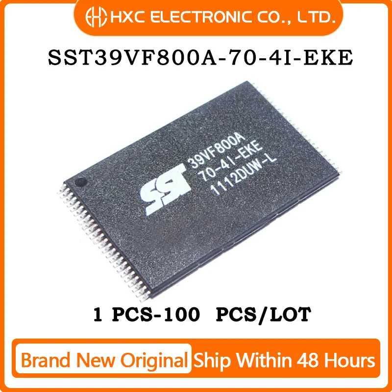 

1PCS/10PCS/50PCS/100PCS SST39VF800A-70-4I-EKE TSOP-48 Brand New Original IC Chip
