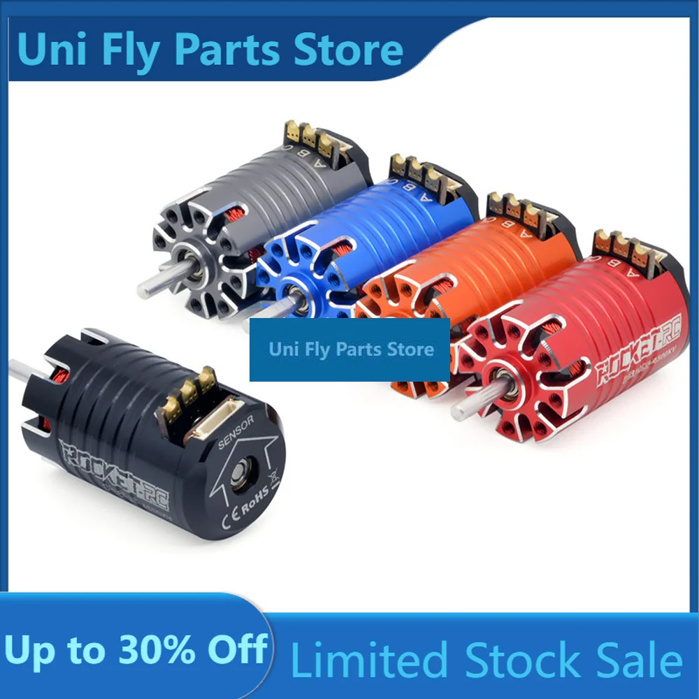 Бесщеточный двигатель UniFlyROCKET-RC MINI 1525 с датчиками для миниатюрных радиоуправляемых машинок 1/28 и 1/24 (Mosquito Cars)