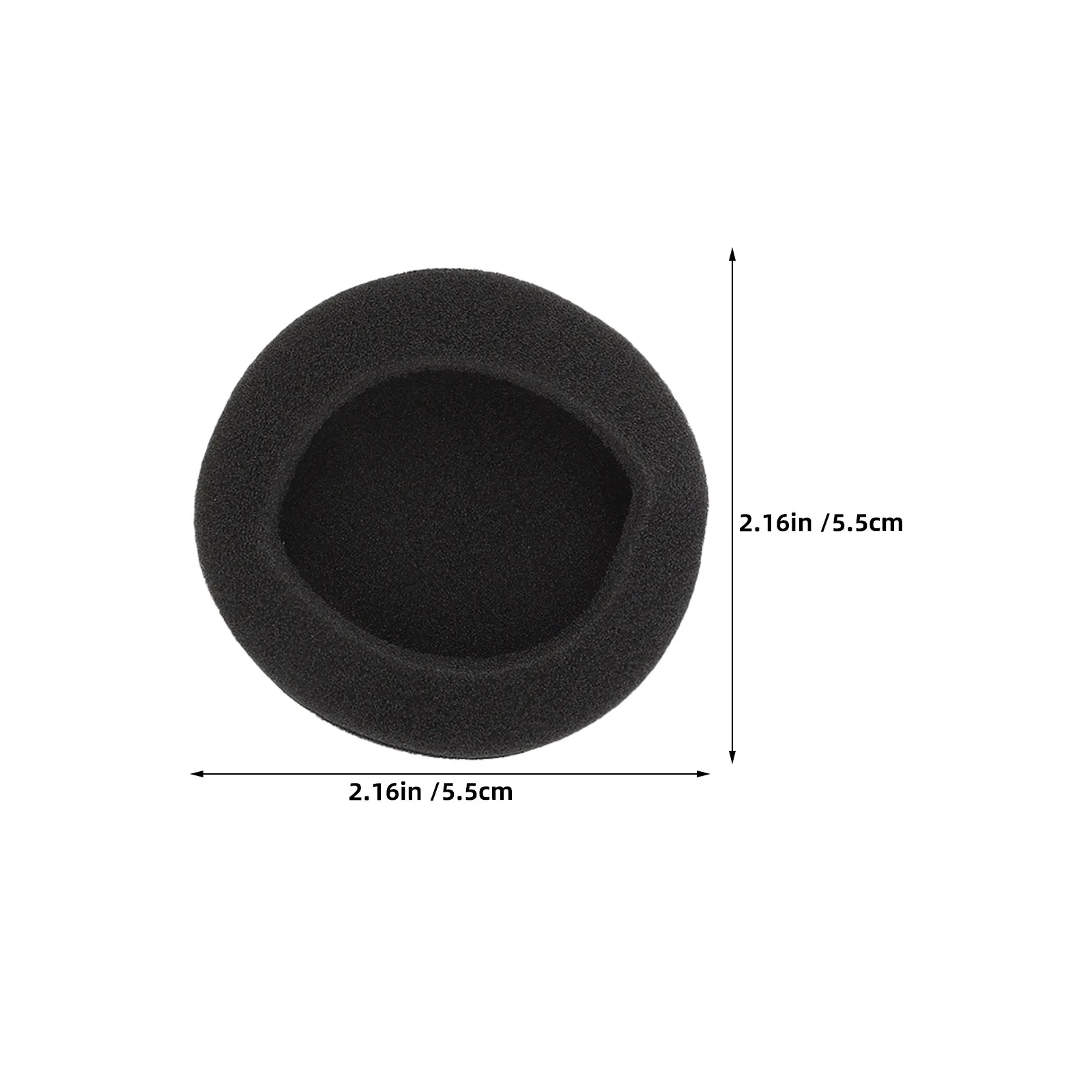 24Pcs 55Mm Headphone Sponge Covers Ear Pad Replacement Cushions Soft Comfortable Breathable Sweatproof for Travel Office Gym view 3