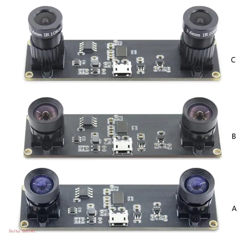 

USB Camera Module Perfect for Various Applications with Double Manual Lens Perfect for Video Calls and Live Streaming