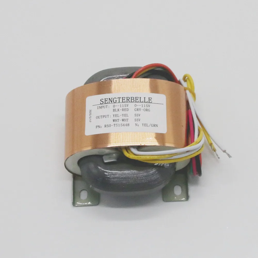 HiFi 1PC 65VA R-Core Auido Transformer 0-55V 0-55V For Pass P1.7 Preamp