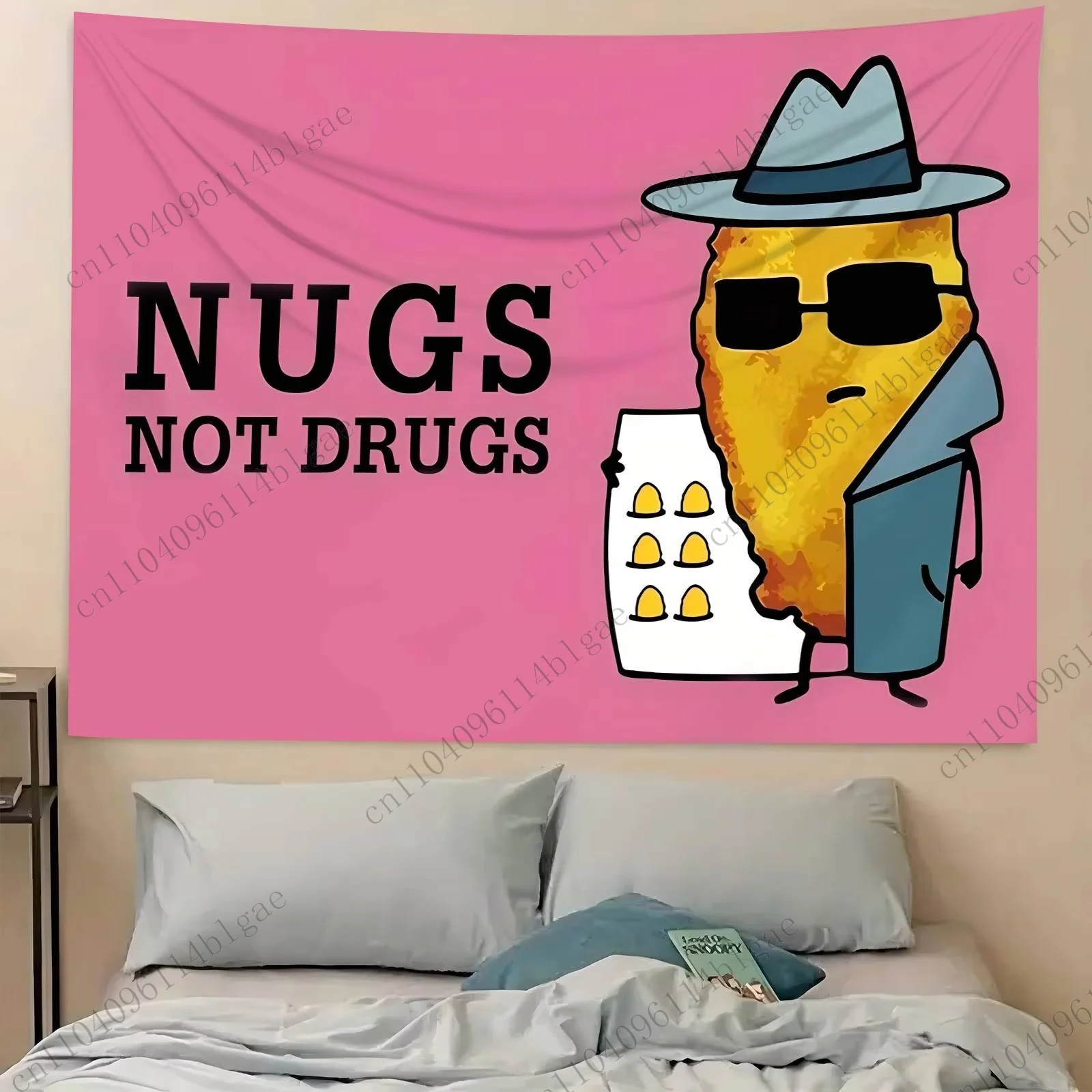 روح الدعابة قماش مزخرف جداري الدجاج جو مستوحاة غرفة ديكور أنيمي Kpop جدار راية للحزب خلفية ديكور غرفة المعيشة الجمالية #2