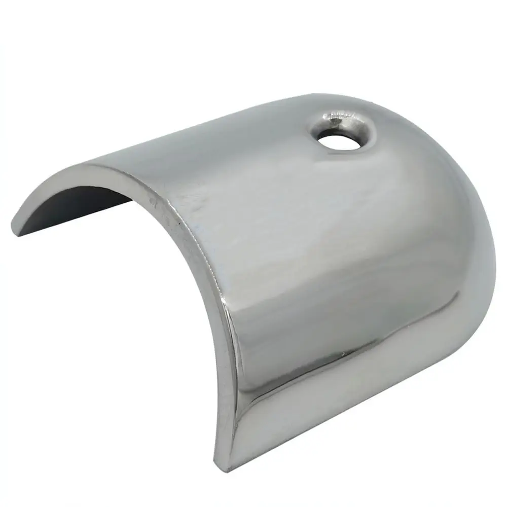 Boat Yacht RV Hardware 316 Stainless Steel Half Arc End Cap Corner Protector Mirror Polished Marine Protection Cover Fitting
