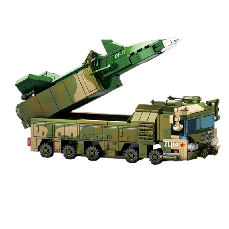 

SEMBO BLOCK Dongfeng-17 Missile Vehicle Building Blocks Military Model Assembly Toy Ideal Gift for Boys