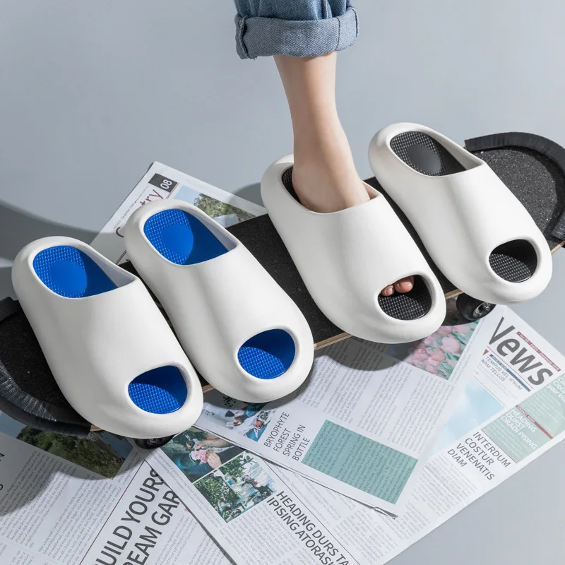 2023 summer fashion couple detachable platform sandals and slippers women wear indoor home drag men anti-slip wholesale.