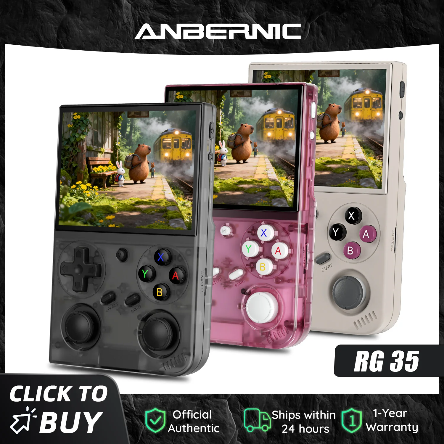 Gaming Console Types - Anbernic RG 35 3.5-inch IPS Retro