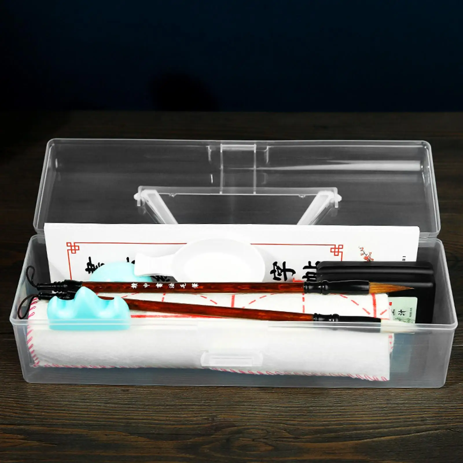 

Trading Card Storage Box Collectible Cards Container Sports Cards Holder Organizer for Calligraphy Supply Tools Toys Album