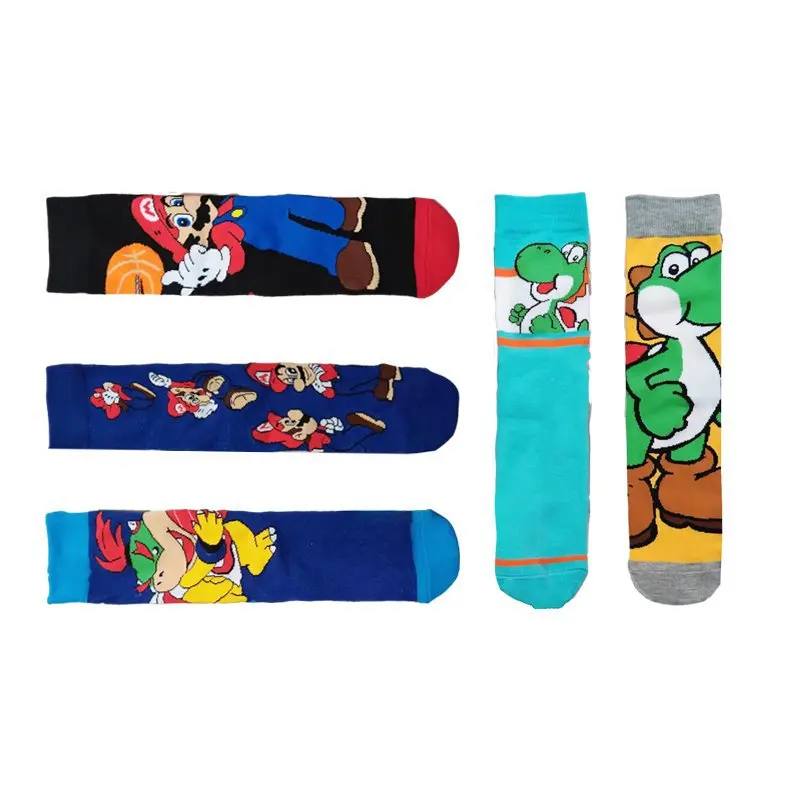 لعبة الرسوم المتحركة سوبر ماريو بروس الجوارب أوديسي يوشي أنبوب الجوارب للجنسين تأثيري الجوارب الكبار