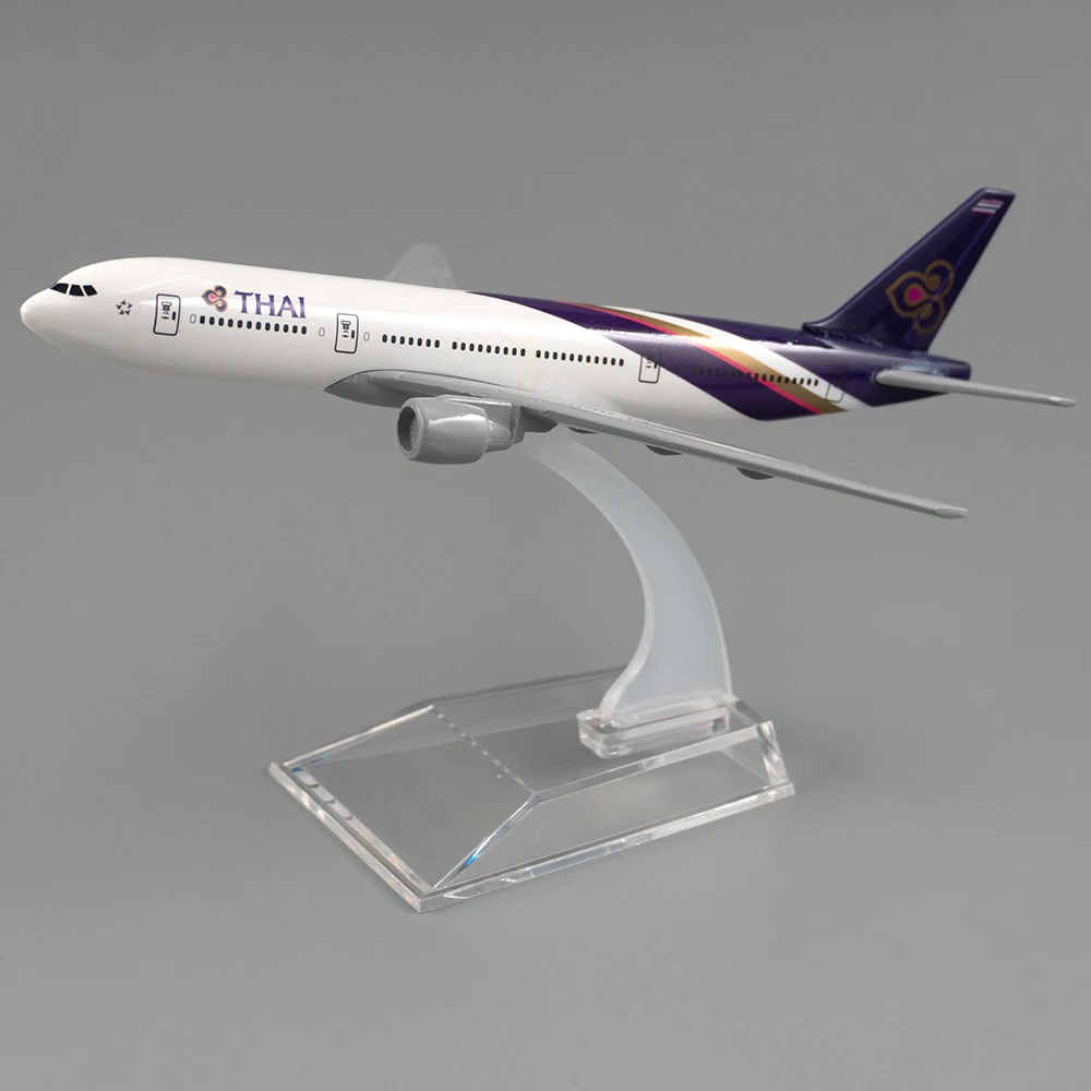 1/400 skala Aircraft Boeing 777 THAI 16 cm Legierung Flugzeug Thailand B777 Modell Spielzeug Kinder Kinder Geschenk für Sammlung