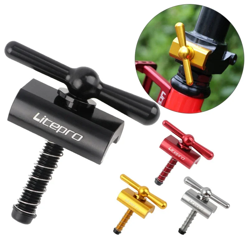 AliExpress Honever Litepro Folding Buckle for Brompton Handlebar Handle Foldable Clamp Durable Aluminium Alloy Bike Parts Accessories Parts