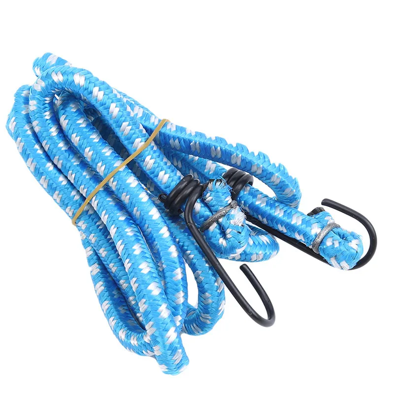 140CM-150CM Elastic Strap Adjustable Tension Belt Car Clothesline Hook Cargo Luggage Lashing Buckle Rope For Motorcycle Travel