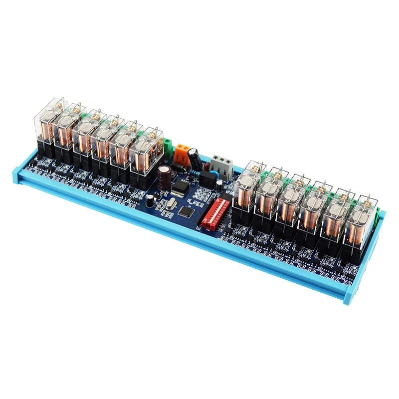 AoShangMing 12-Channel RS485 Communication Relay Module 24V Remote Control for LED