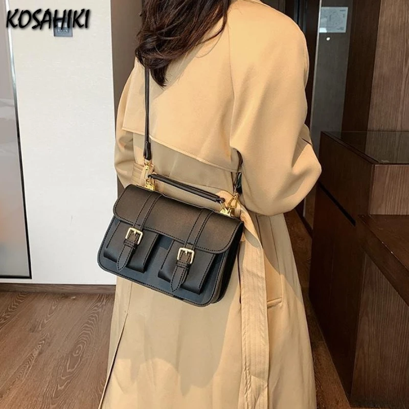 

Korean Fashion Simple Shoulder Bag Women Streetwear Vintage Handbags Trendy Casual All Match Femme Crossbody Bags Y2k Aesthetic