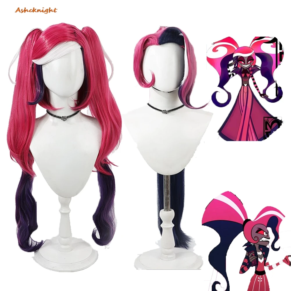 تلفزيون الجحيم نان تأثيري المخملية الباروكات هالوين حفلة لعب الأدوار وتتسابق البدلة اكسسوارات النساء الشعر كرنفال لعب الأدوار زي الدعائم #1