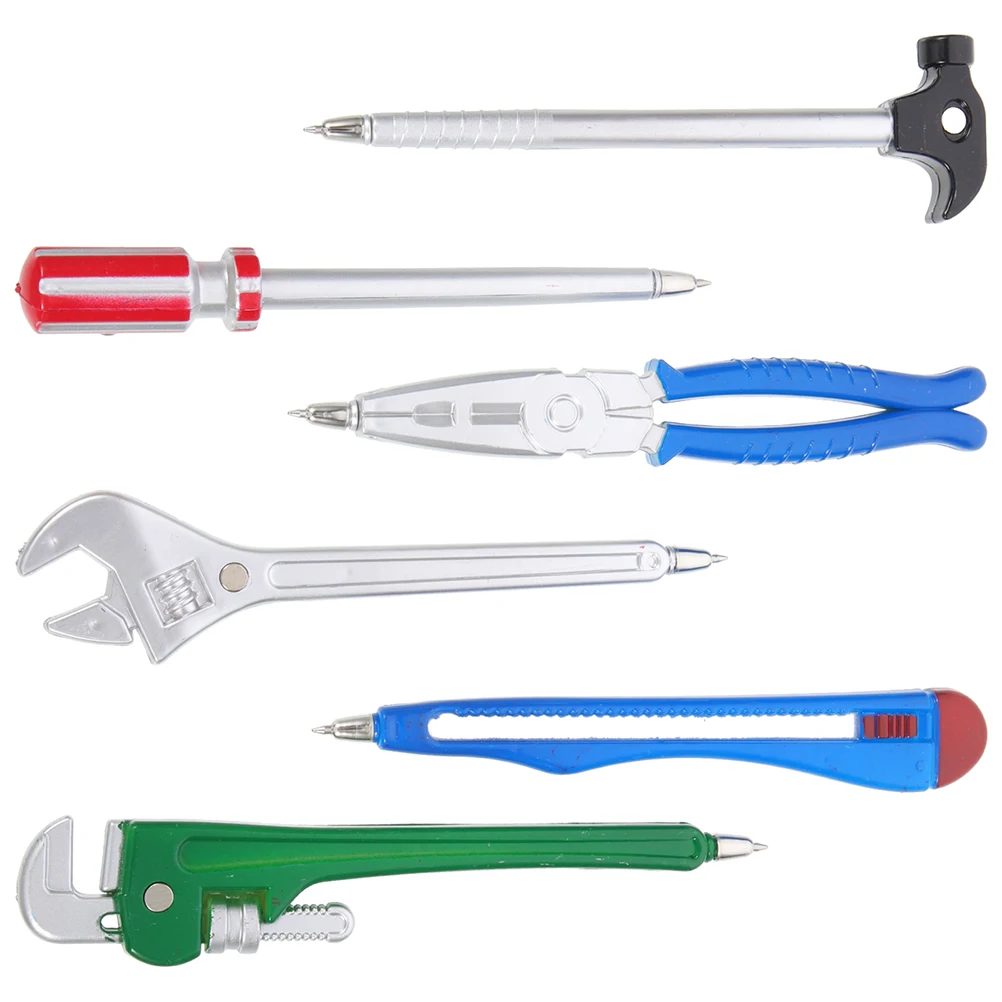 Bolígrafo con forma de herramienta de Hardware creativo para estudiantes, escritura suave, plástico Premium, compacto, ligero, sin esparcir de tinta