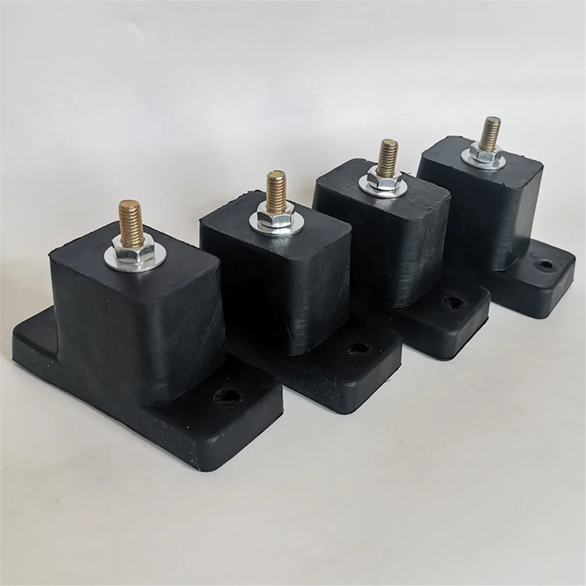 HEIßER 4er-Pack Kissen Klimaanlage Gummi Stoßdämpfende Anti-Vibration Isolator Pads Halterung Schwarz