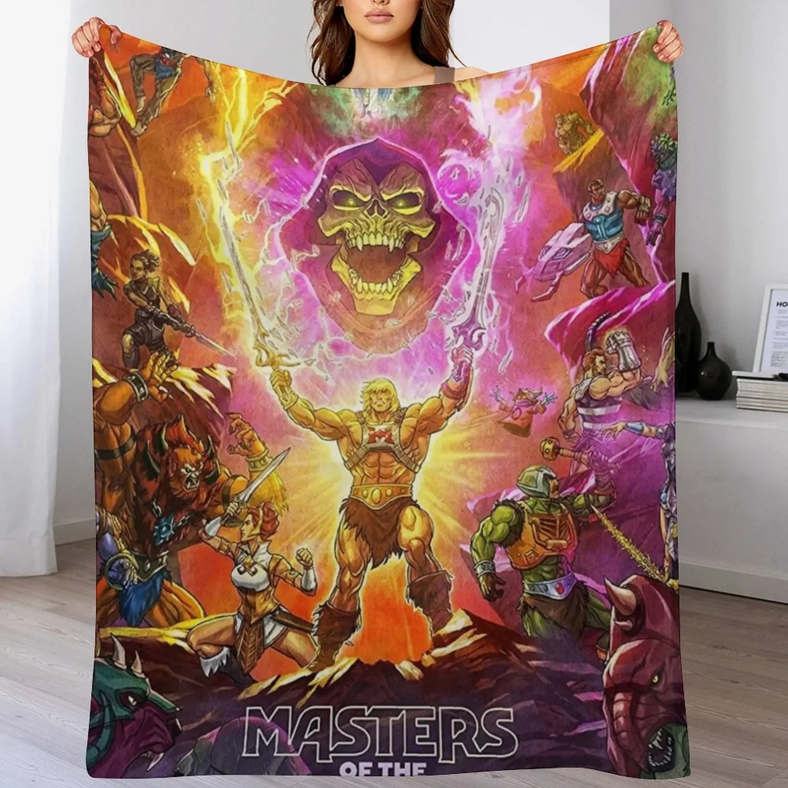 Masters Of The Universe Revelation Throw Blanket anime Summer Beddings heavy to sleep Blankets