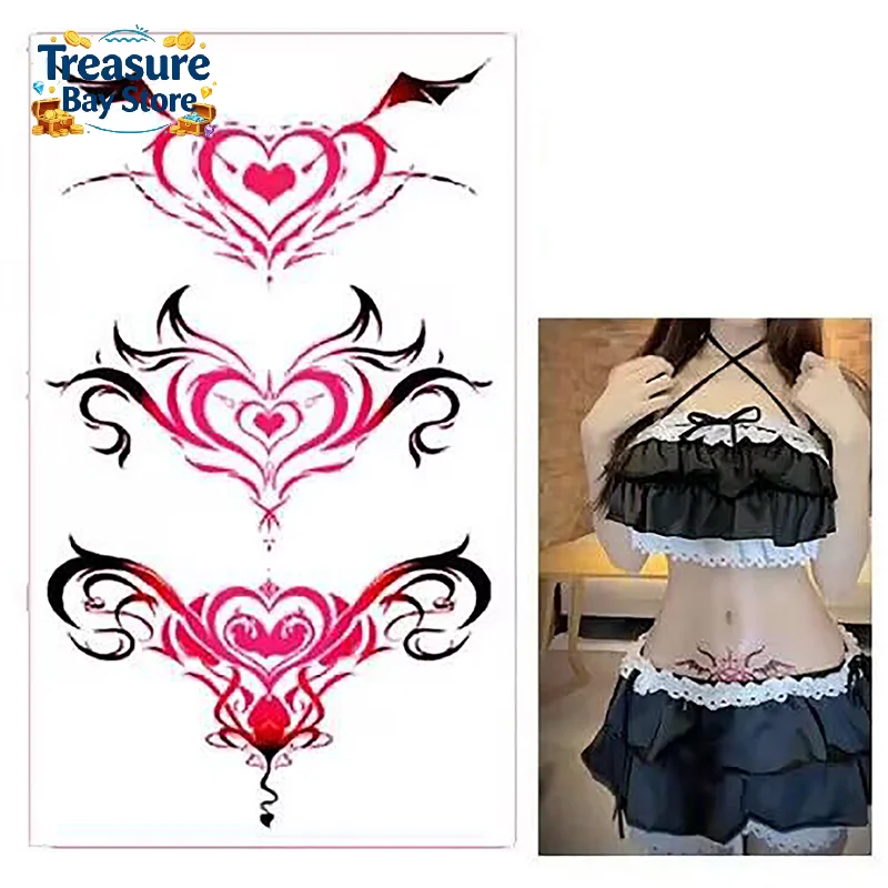 1/3pc Tattoo Sex Waterproof Temporary Tattoo Wing Tattoo On Leg Arm Back Tattoos Sex Flash Tattoo Stick Fake Tattoos For \Women