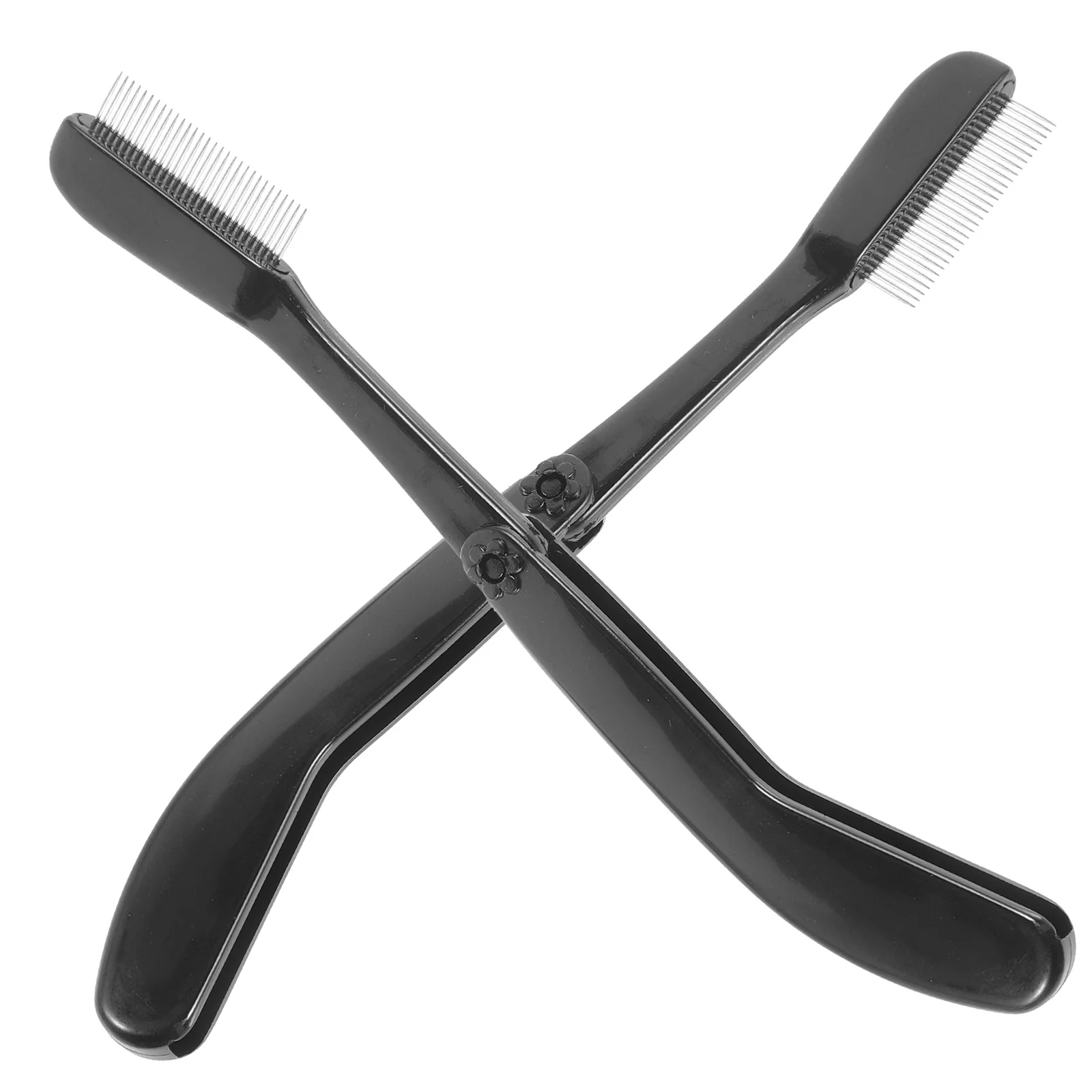 

2Pcs Metal Eyelash Comb Eyebrow Comb Lash Separating Brush Portable Reusable Makeup Tool Eyelash Separator Salon Travel