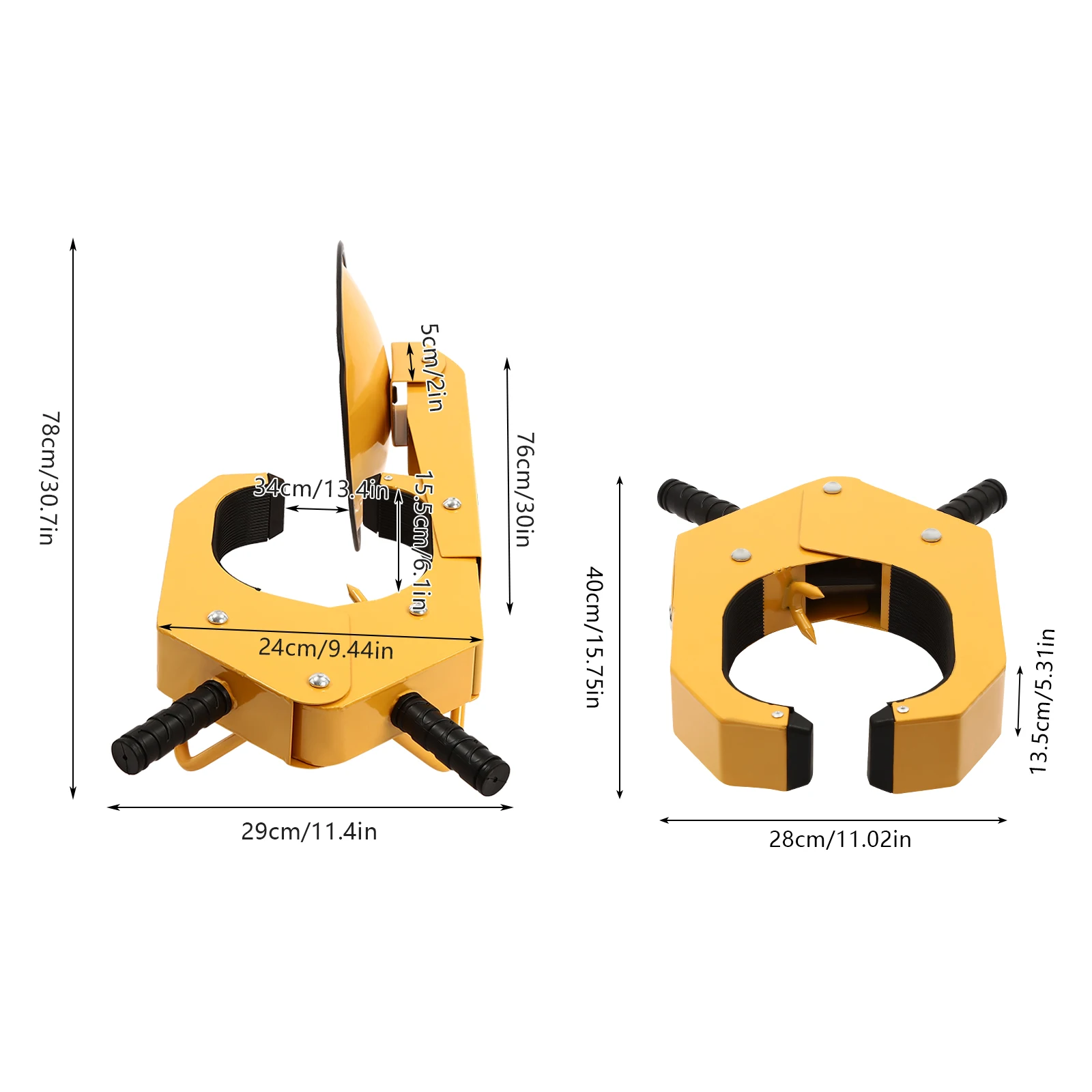 Wheel Clamp Tyre Claw Universal Wheel Lock with Suction Cup Parking Claw Anti-Theft Protection Car Claw Tyre Lock