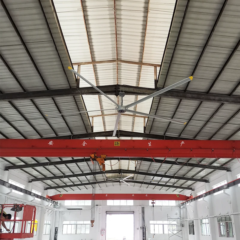 Hvls fan Large space Cooling 24 feet 7.3 meters 7 meters Workshop warehouse Industrial giant ceiling fan
