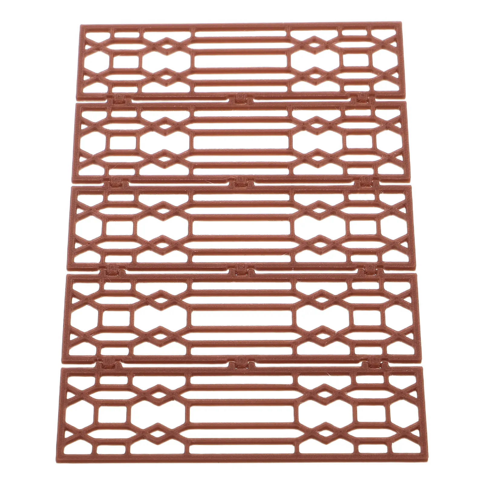 

Mini Chinese Folding Screen 5.15x3.34x0.07 Vintage Desktop Decorative Screen Miniature Privacy Divider Dollhouse Accessories