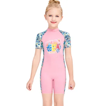 Girls' Unicorn One-Piece Swimsuit | Quick-Dry Swimwear Ages 2-12 4 One Piece Swimsuits Girls Swimwear Kids Bathing Suit Cartoon Unicorn Quick Drying Swimming Clothes Baby Beachwear 2-12 Years 4