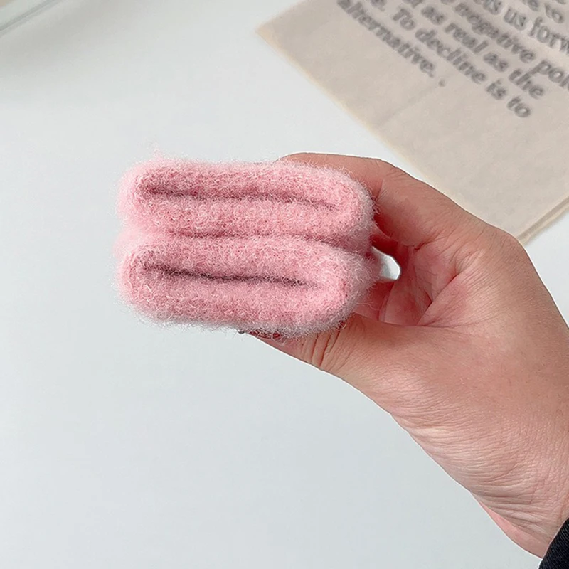 Cute Stripe Winter Kids Girl Boy Knit Gloves Soft Warm Hand Plush Glove Mittens Children Warmer Handwear 2-6 Years Old