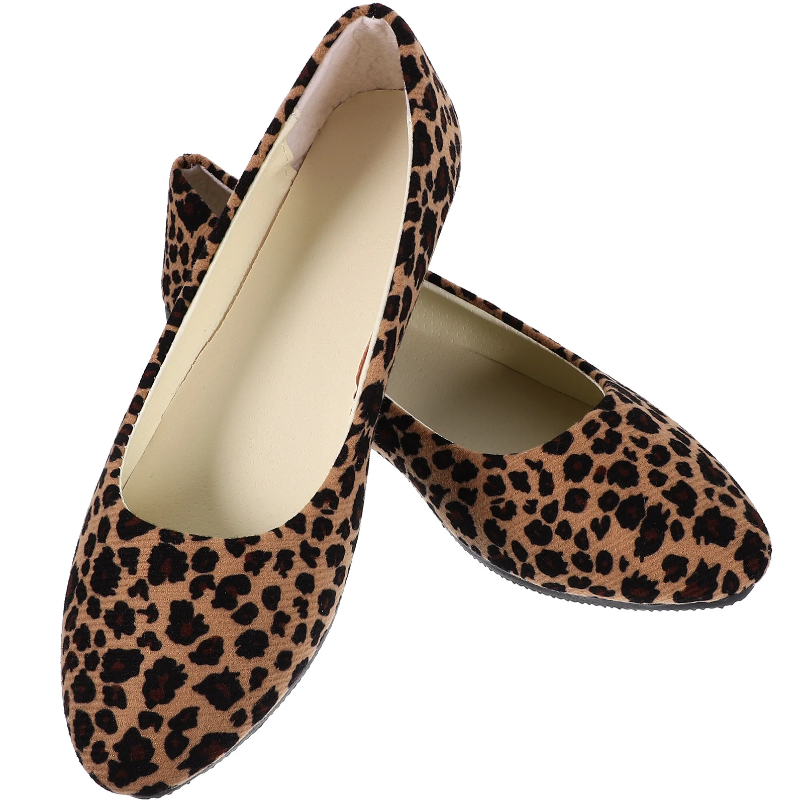 

Женская обувь на плоском каблуке с острым носком и леопардовым принтом, удобная легкая женская повседневная обувь без шнуровки для работы, вечеринки, свадьбы