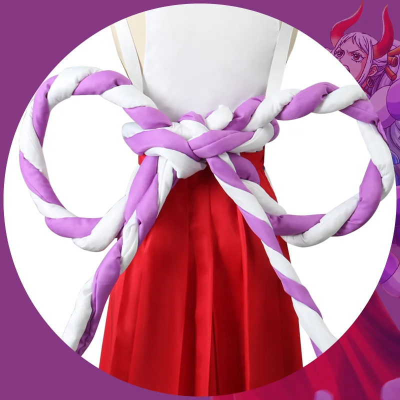 Anime Yamato Nico Robin kimono Vest and Pants Set Cosplay Costume with Waist Rope and Headdress Uniform Women Carnival Party Sui