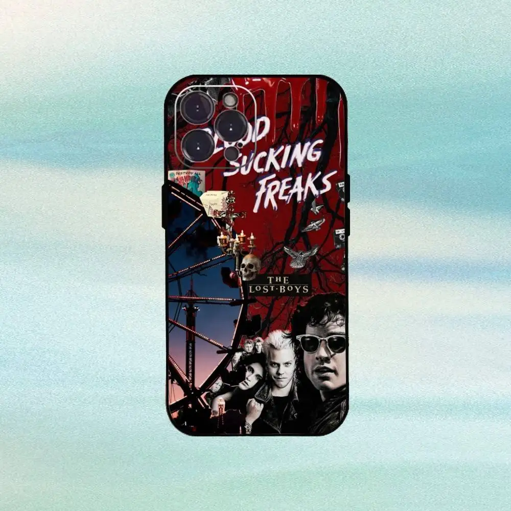 Film L-Lost B-Boys telefoonhoesje voor iPhone 16 15 14 13 12 11 Pro Max Plus, 5G zacht zwart hoesje