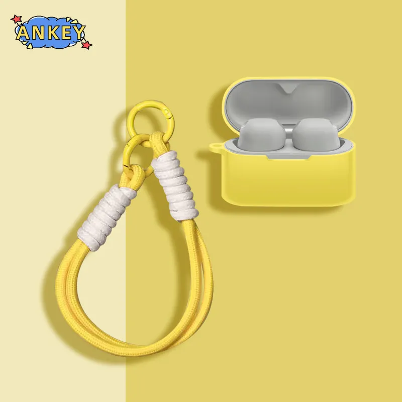

Compatible with Sony WF-1000XM6 Case Soft Silicone Protective Portable Scratch Shock Resistant Shell with Carabiner Lanyard