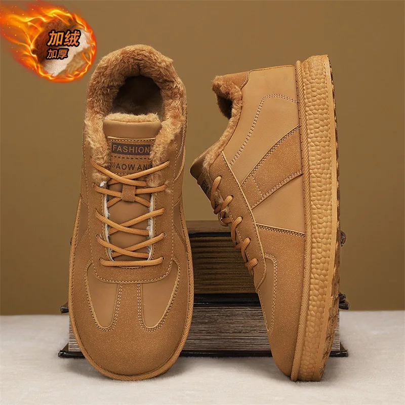 

2025 Winter New Men's Casual Cotton Shoes Versatile Casual Shoes Anti-Slip and Durable Warm