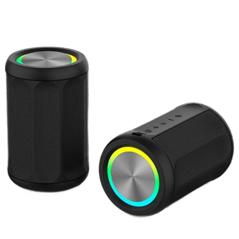 

Winter Essential Portable Bluetooth Speaker - 360° Stereo Sound, IPX55 Waterproof And Dustproof, Colourful LED Lights,TWS Pairin