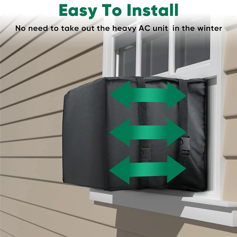 A94E-غطاء مكيف الهواء الخارجي، غطاء وحدة التيار المتردد للنافذة، غطاء حماية تيار متردد مقاوم للماء للغبار والنافذة الخارجية