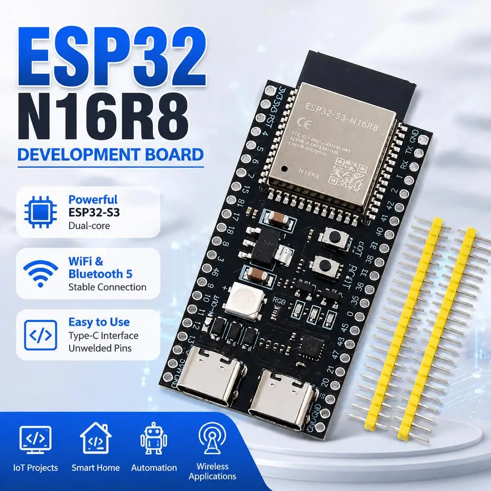 ESP32-S3 Dual Type-C Development Board CORE Board Onboard Esp32 S3 N16R8 N8R2 Module Wireless Module With Antenna Base