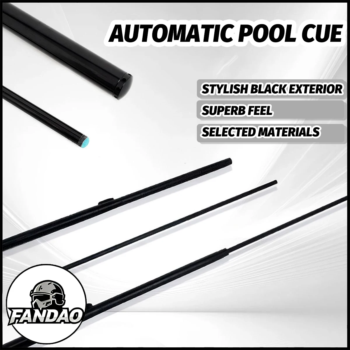 63" Pool-Queue mit automatischer Auswurf, 3 einstellbare Stromeinstellungen, federbelasteter Billard-Queue, 2-teiliger Pool-Stick für Spieler, Geschenk