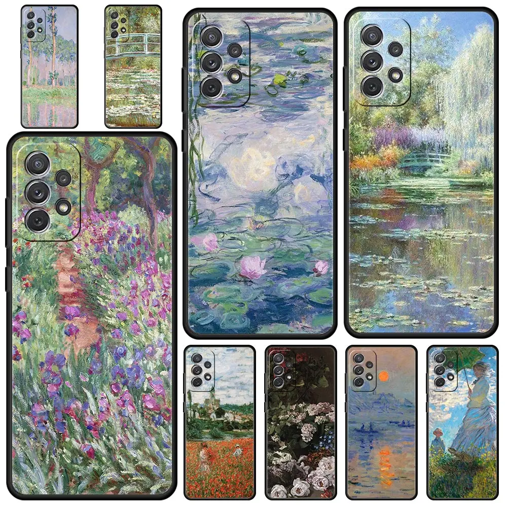 Claude Monet Impressionism Case for Samsung A51 A71 A21S A12 A11 A31 A41 A52 A32 A23 A33 A53 A73 A03S A13 5G A72 A54 A34 Cover