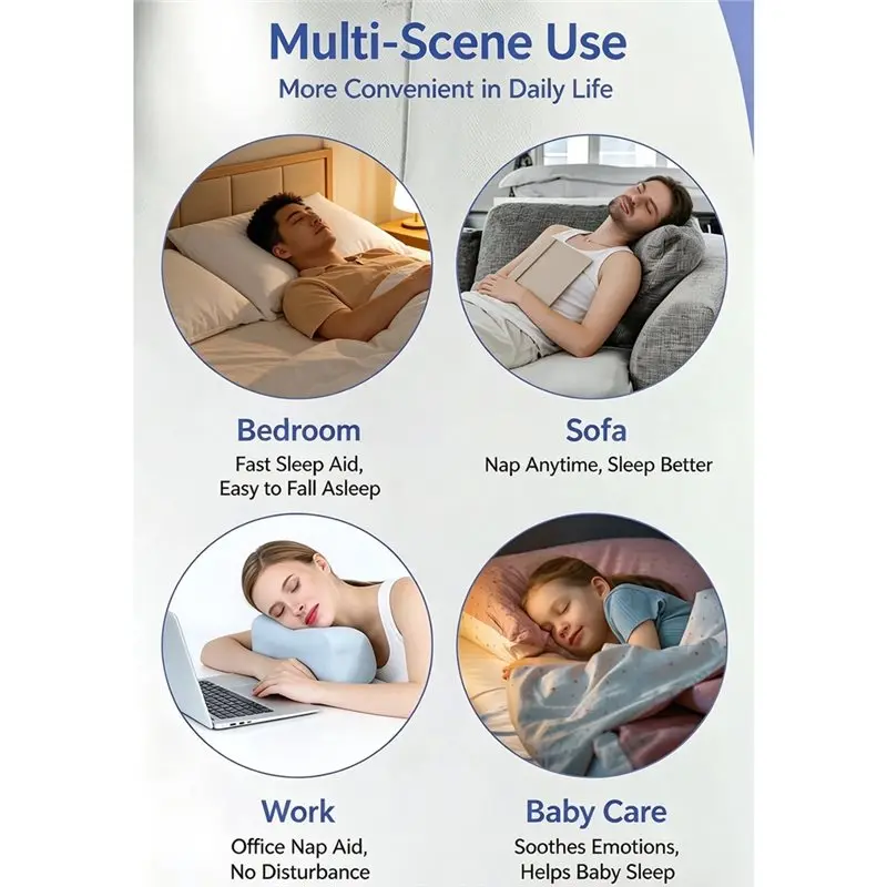 M11K-Portable Music Box Sleep Aid With Bone Conduction, Bluetooth, White Noise, Under-Pillow Music, Convenient For Home