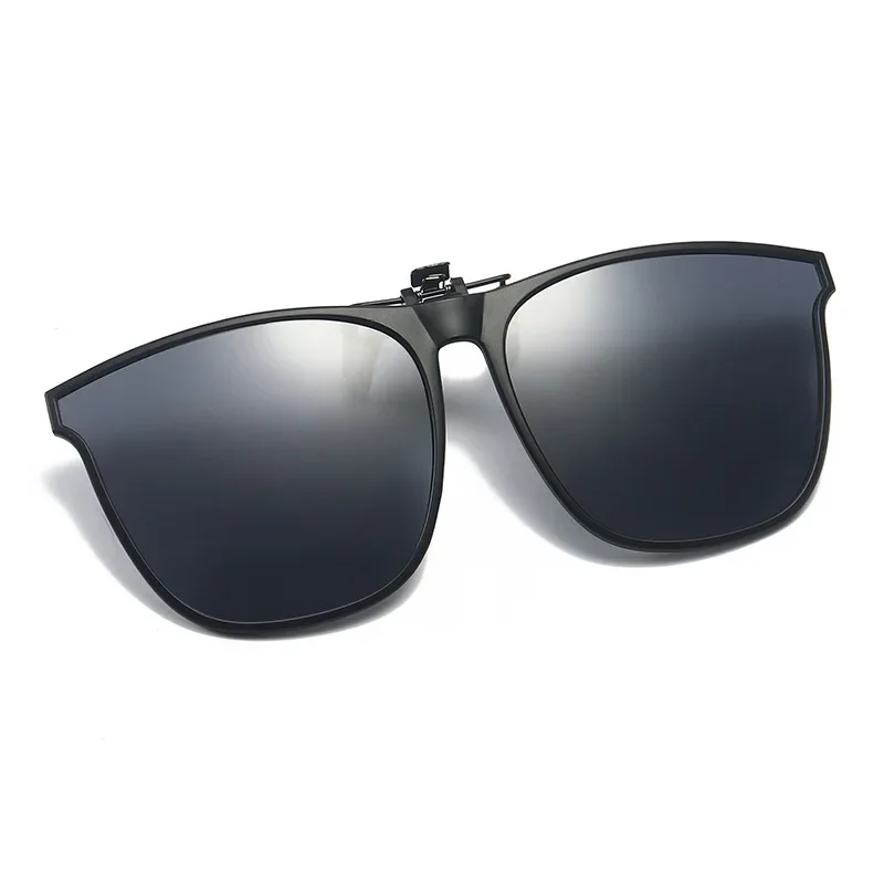 Polarized Clip On Sunglasses Men Car Driver Goggles UV400 Sun Glasses Anti Glare Vintage Square Glasses UV400 Oculos De Sol