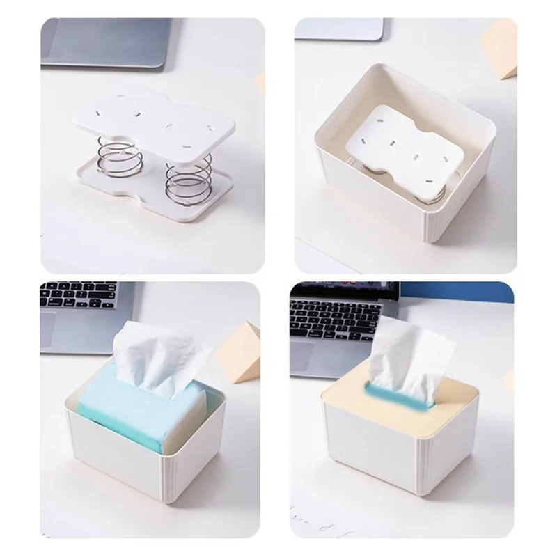 

Горячий весенний чехол для салфеток, коробка для салфеток, пружинный держатель, подставка для бумажных полотенец, лоток для салфеток, подставка для салфеток, простая и практичная