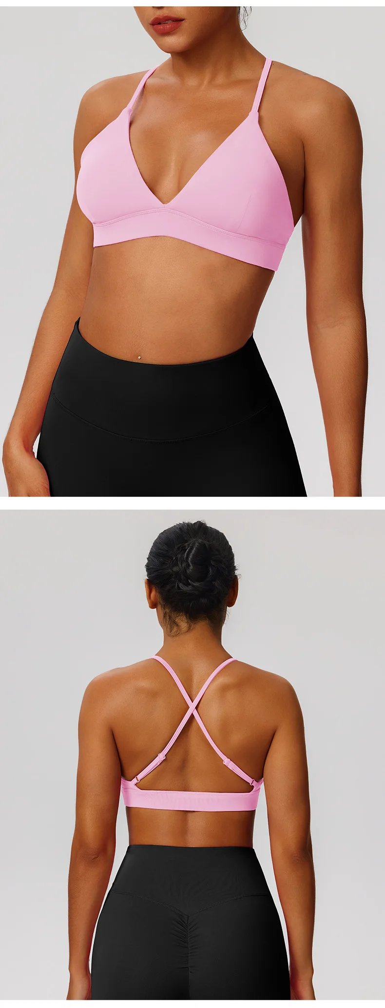 Tight Yoga Bra Women's Camisole Beautiful Back No Steel Ring Sports Bra Quick Drying Running Yoga Clothes Fitness Chest Pads