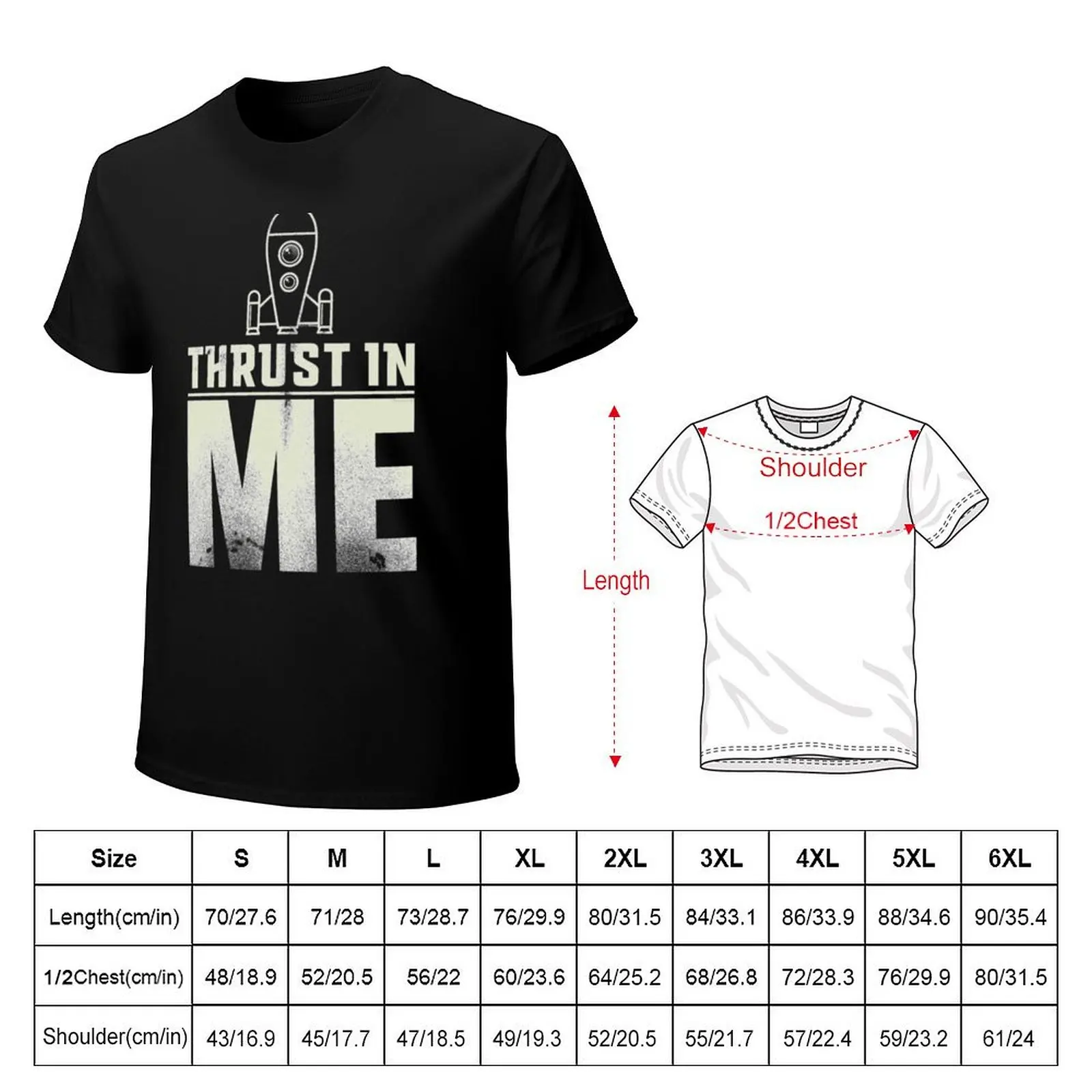 Thrust in Me Toy Rocket Design T-shirt summer tops oversizeds shirts graphic tees mens t shirts