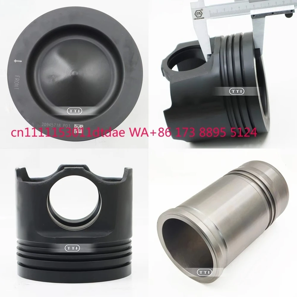

Forged Piston for D16 D11 D12 D13 Engine 3826321 270792 270796 Cylinder Kit for 850 Heavy Engine